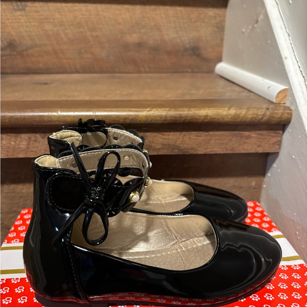 Black Patent Leather Kids Shoes